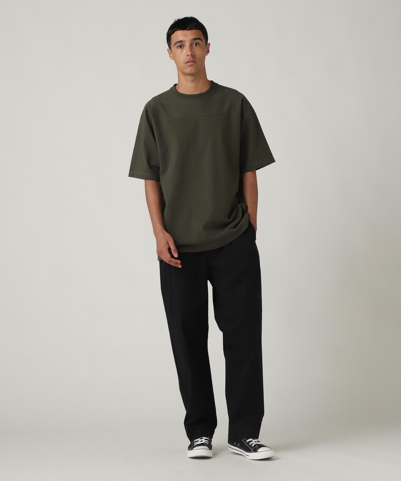 BASIC HEAVYWEIGHT S/S FOOTBALL T-SHIRT / ベーシック ヘビーウェイト 半袖 フットボール Tシャツ
