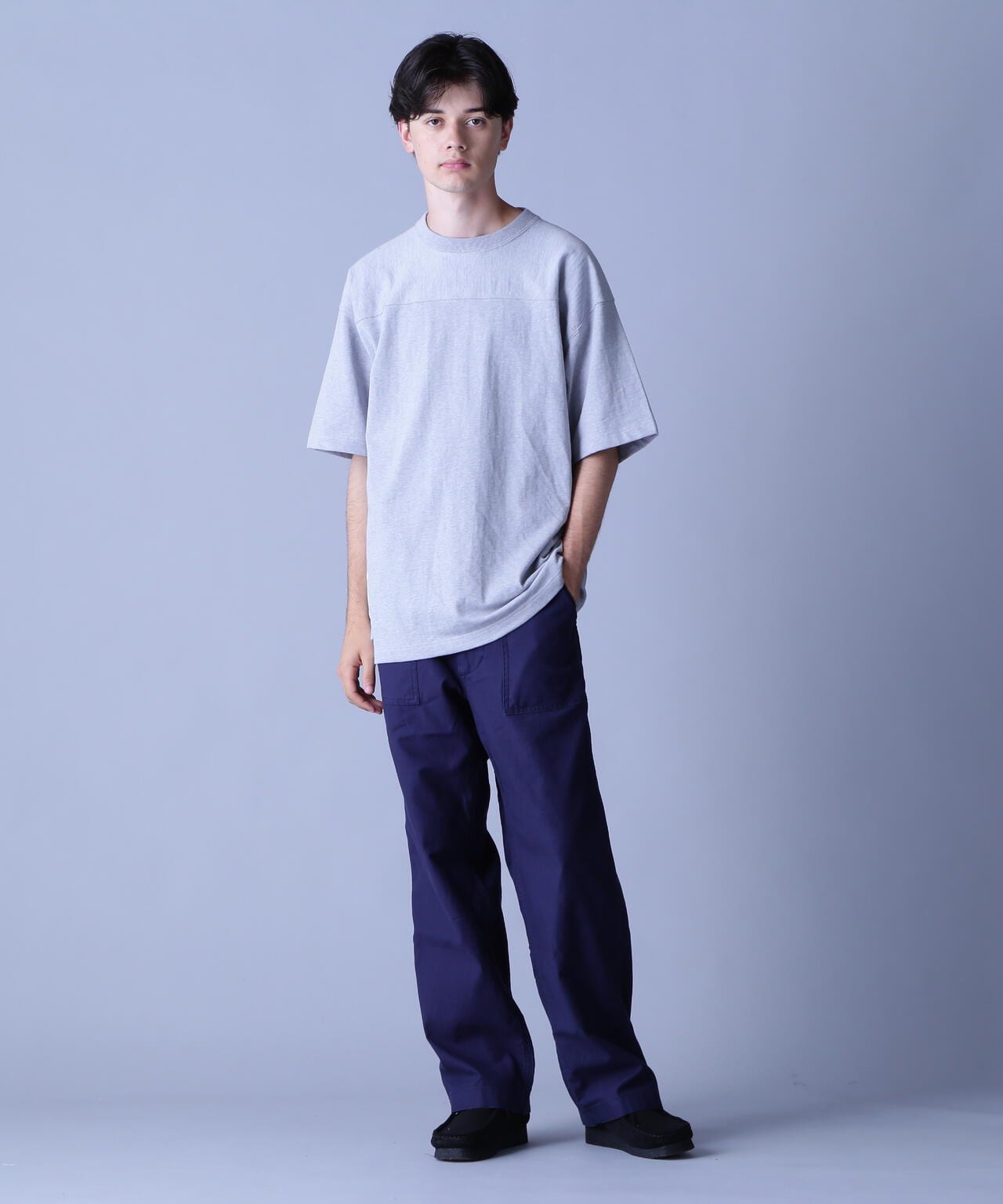 BASIC HEAVYWEIGHT S/S FOOTBALL T-SHIRT / ベーシック ヘビーウェイト 半袖 フットボール Tシャツ