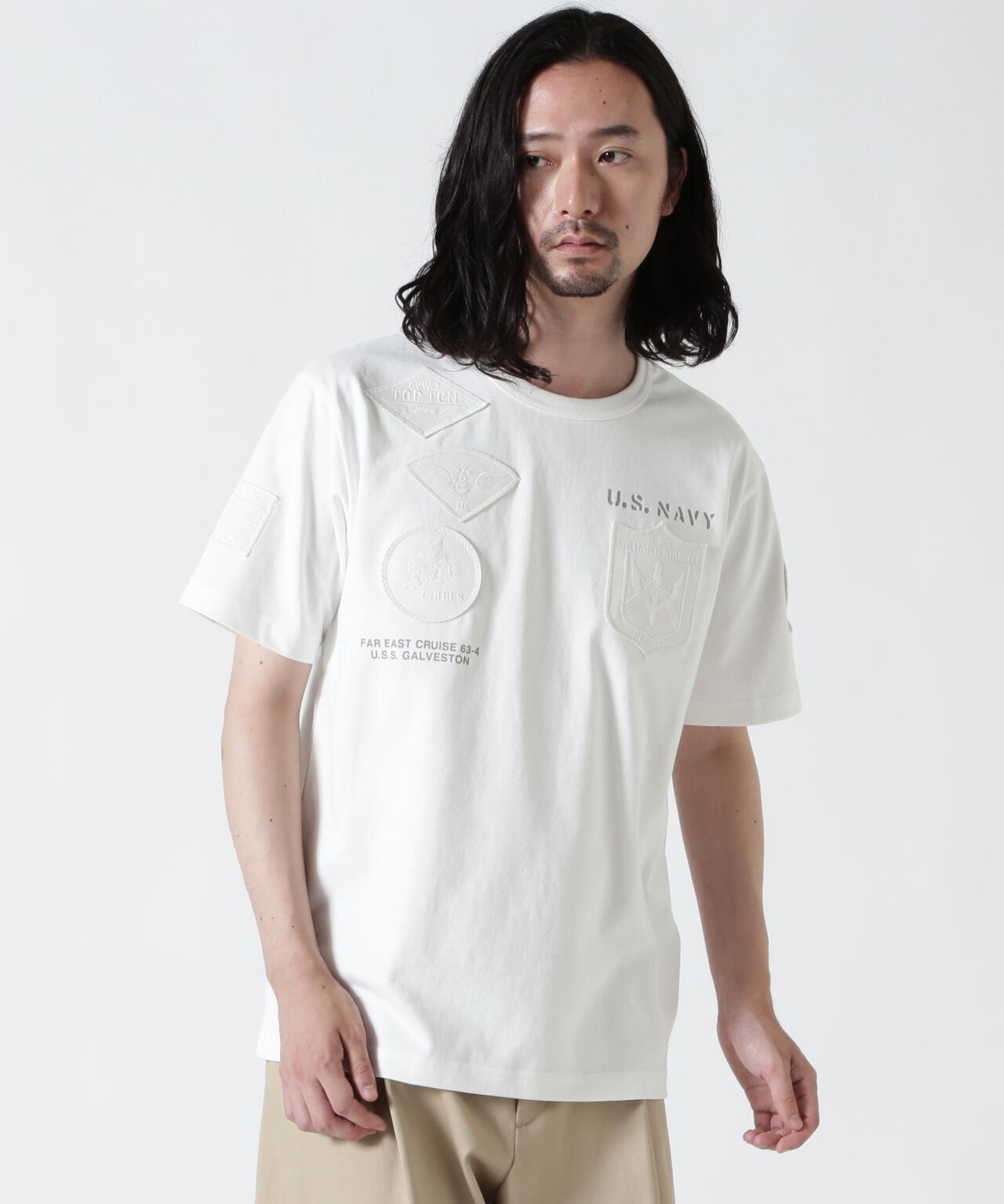 《WEB&DEPOT限定》トップガン ワッペン Tシャツ/ TOP GUN WAPPEN S/S CREW NECK T-SHIRT