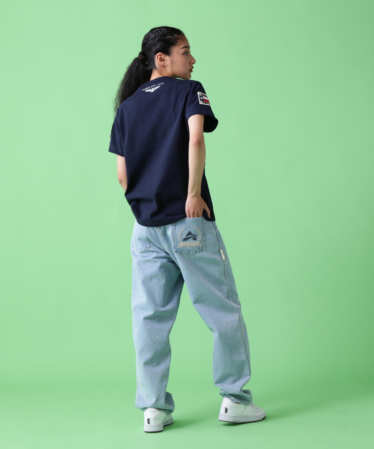 《WEB&DEPOT限定》トップガン ワッペン Tシャツ/ TOP GUN WAPPEN S/S CREW NECK T-SHIRT