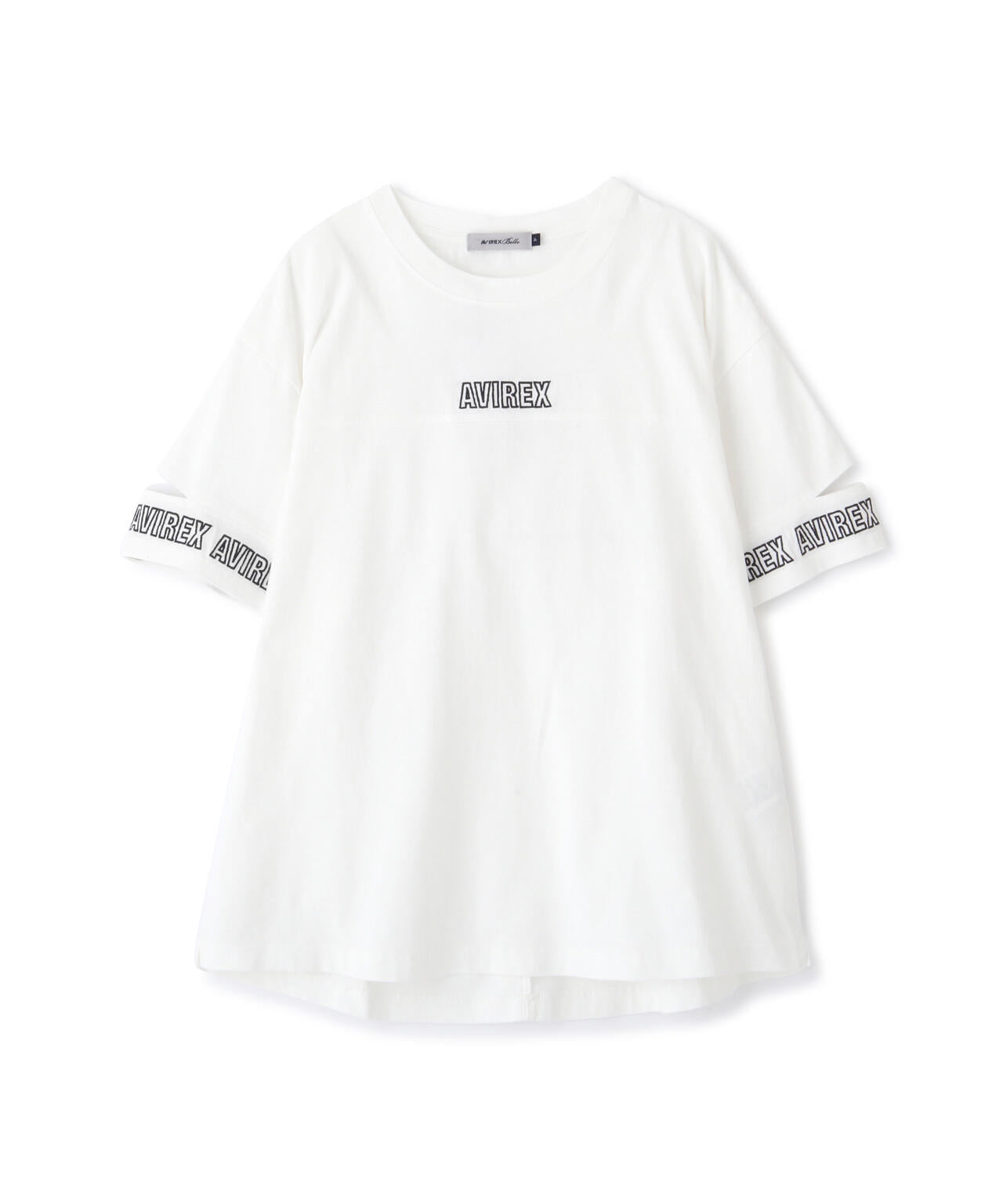 FADE WASH CUFFS OPEN EMBROIDERY T-SHIRT/フェイドウォッシュ カフスオープン刺繍Tシャツ