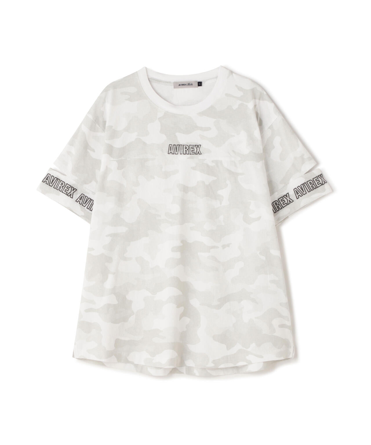 FADE WASH CUFFS OPEN EMBROIDERY T-SHIRT/フェイドウォッシュ カフスオープン刺繍Tシャツ