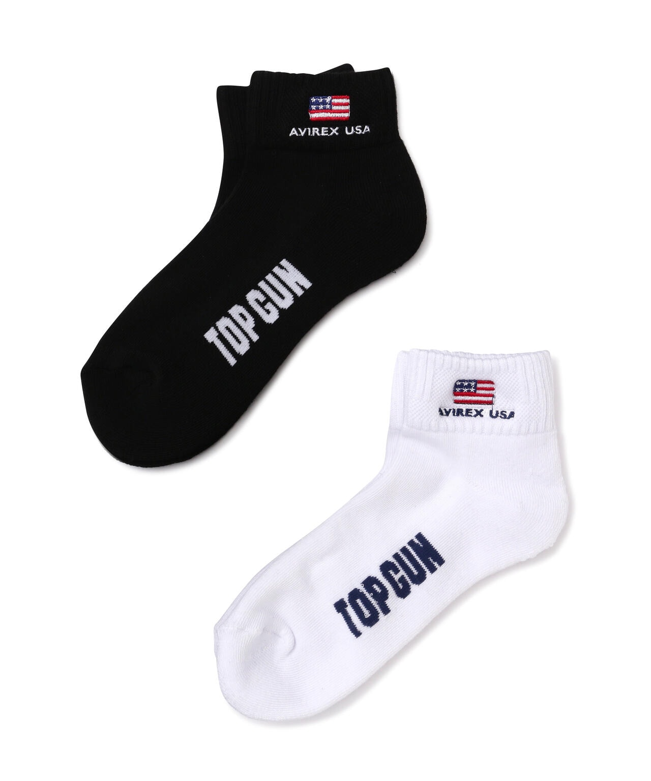《直営店限定》TOP GUN LOW CREW SOCKS/トップガン ロウクルーソックス/AVIREX/アヴィレックス