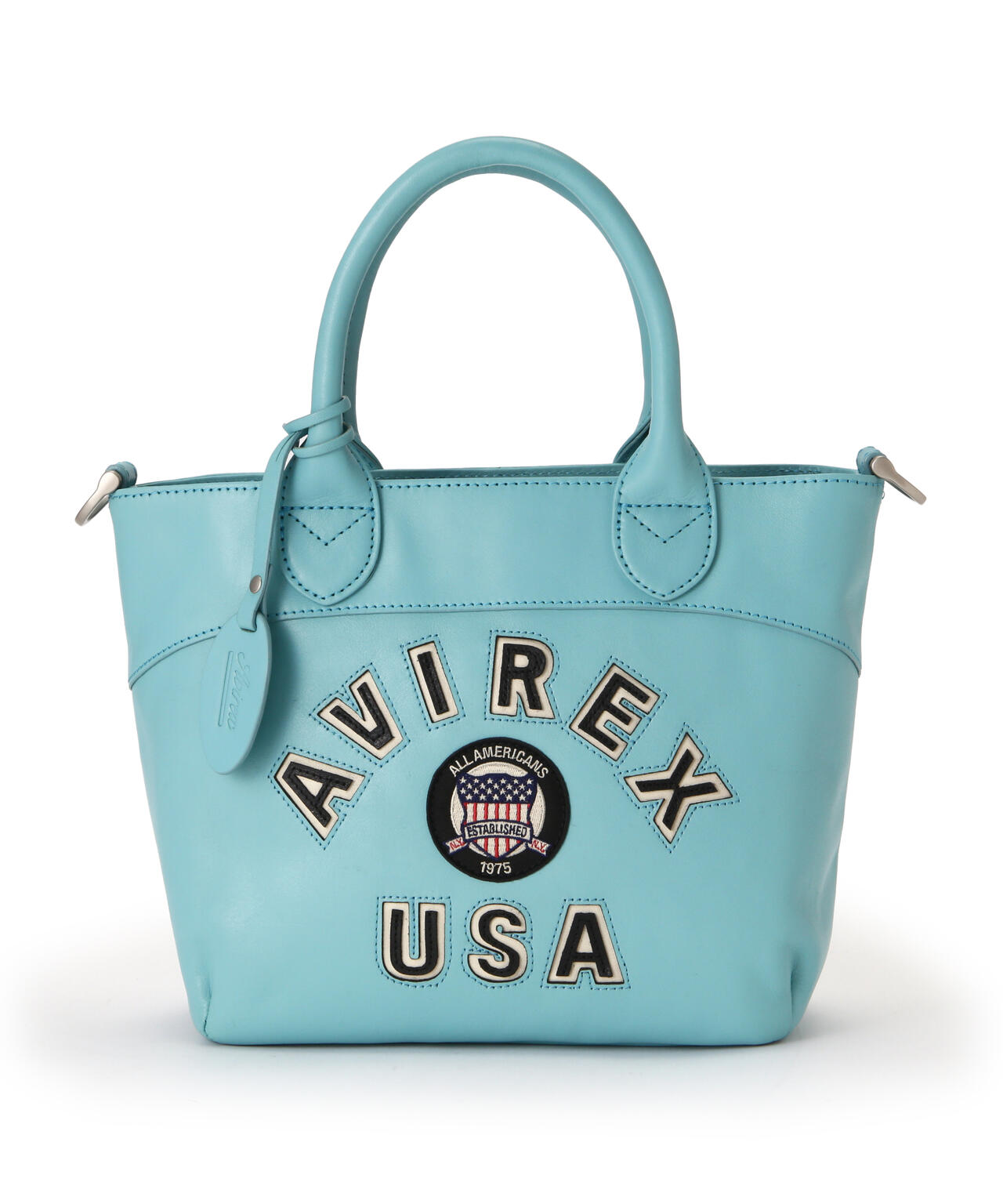 バーシティー レザー ミニ トートバッグ/VARSITY LEATHER MINI TOTE BAG/AVX5626