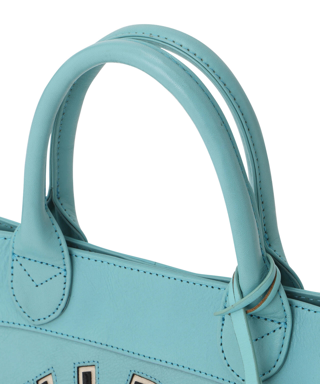 バーシティー レザー ミニ トートバッグ/VARSITY LEATHER MINI TOTE BAG/AVX5626