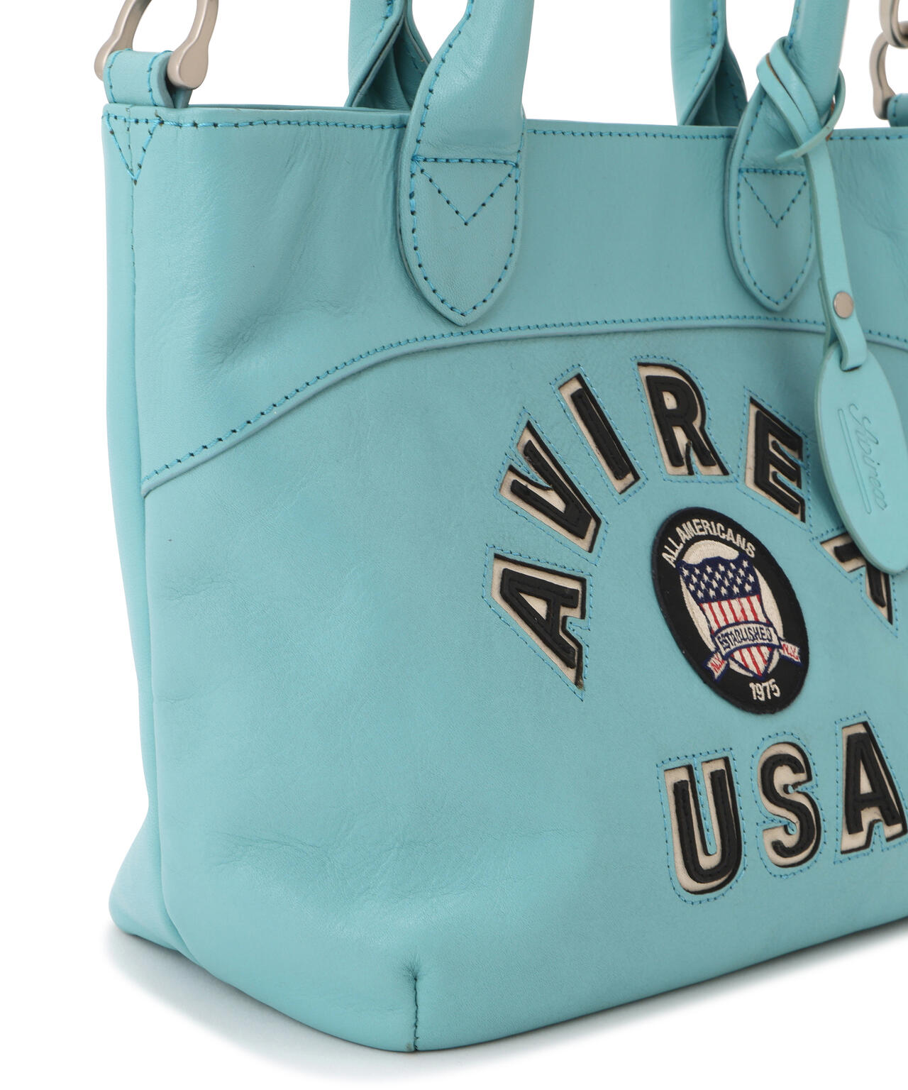 バーシティー レザー ミニ トートバッグ/VARSITY LEATHER MINI TOTE BAG/AVX5626