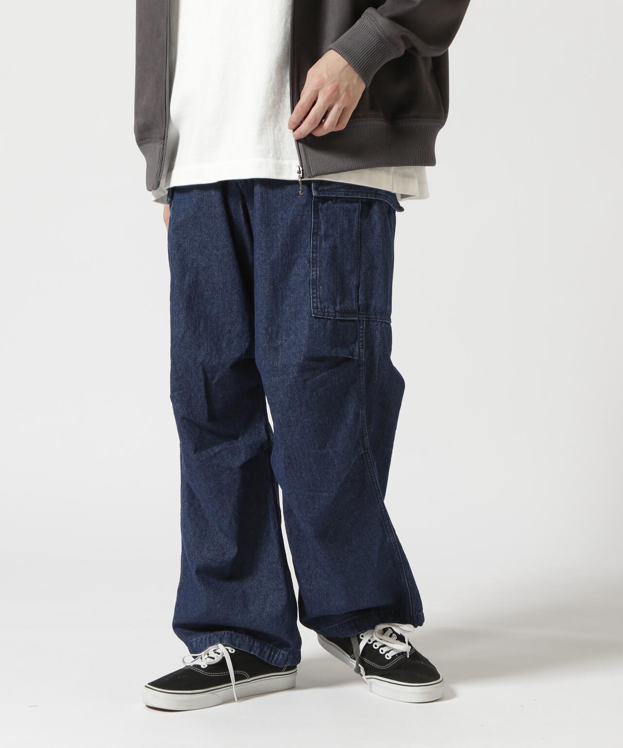 《直営店限定》DENIM EASY CARGO PANTS / デニム イージーカーゴパンツ / AVIREX / アヴィレックス