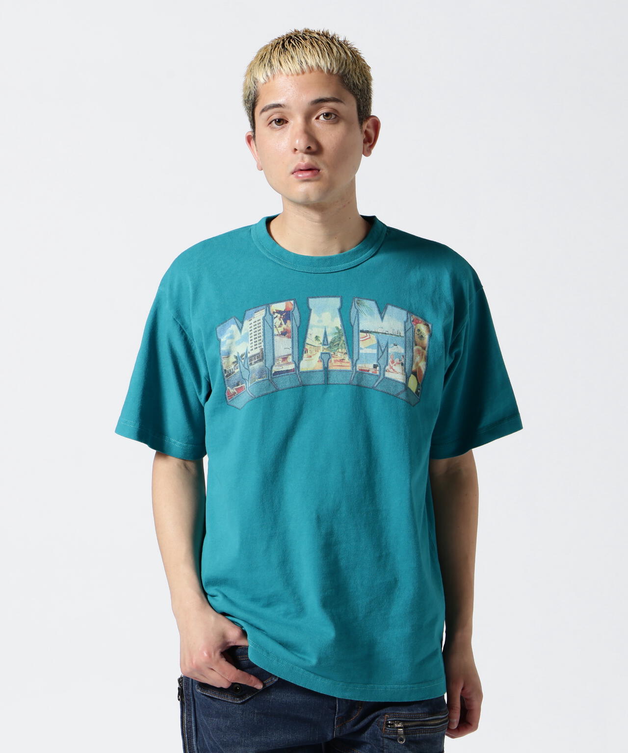 BIKINI COUNTY T-SHIRT POSTCARD / ビキニ カウンティ Tシャツ ポストカード / AVIREX /