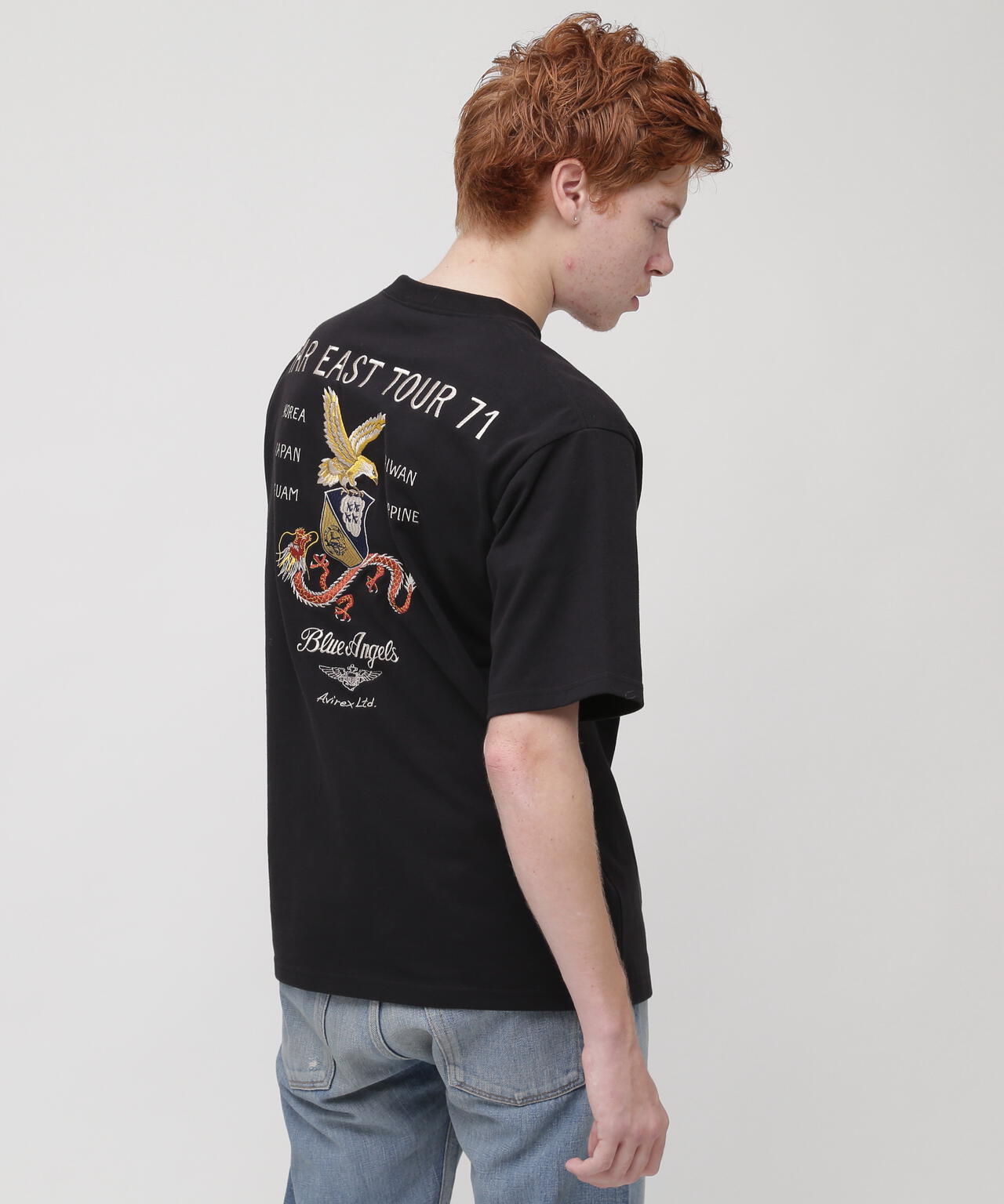 SUKA EMBROIDERY SHORTSLEEVE T-SHIRT / スカ エンブロイダリーT