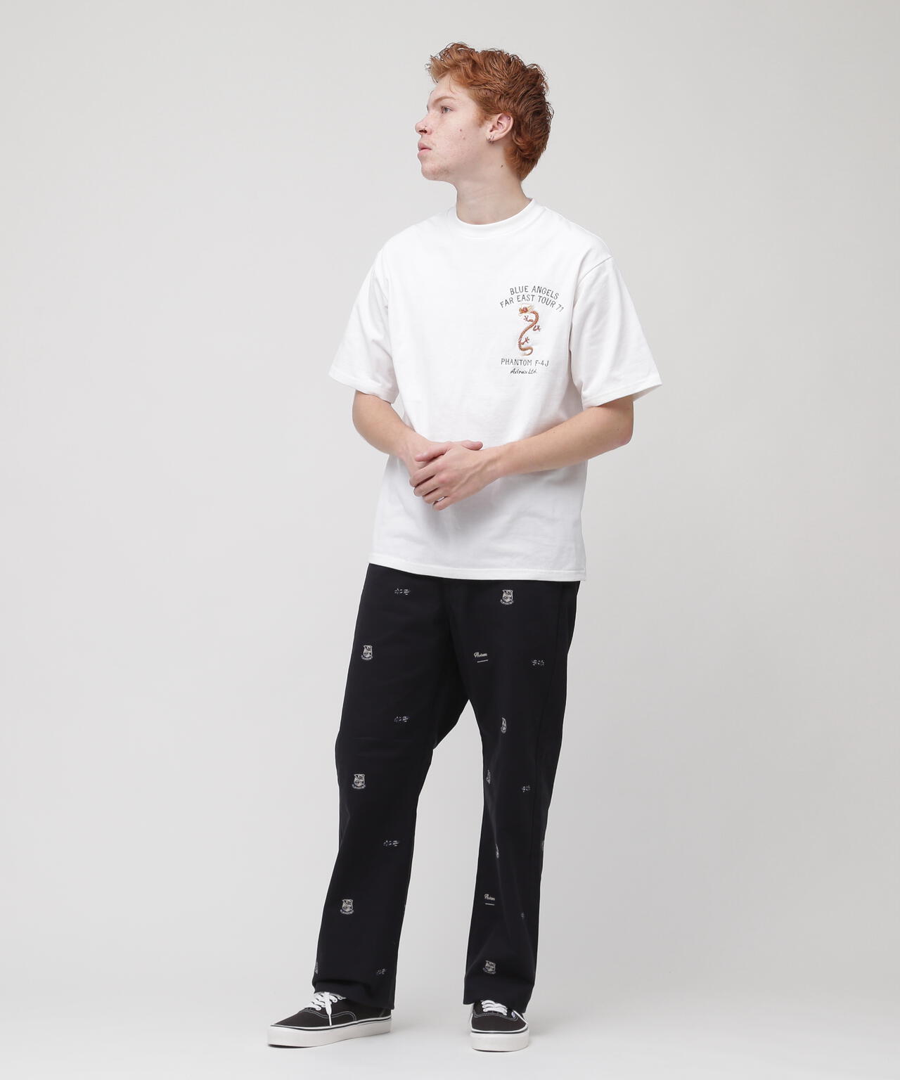 SUKA EMBROIDERY SHORTSLEEVE T-SHIRT / スカ エンブロイダリーT