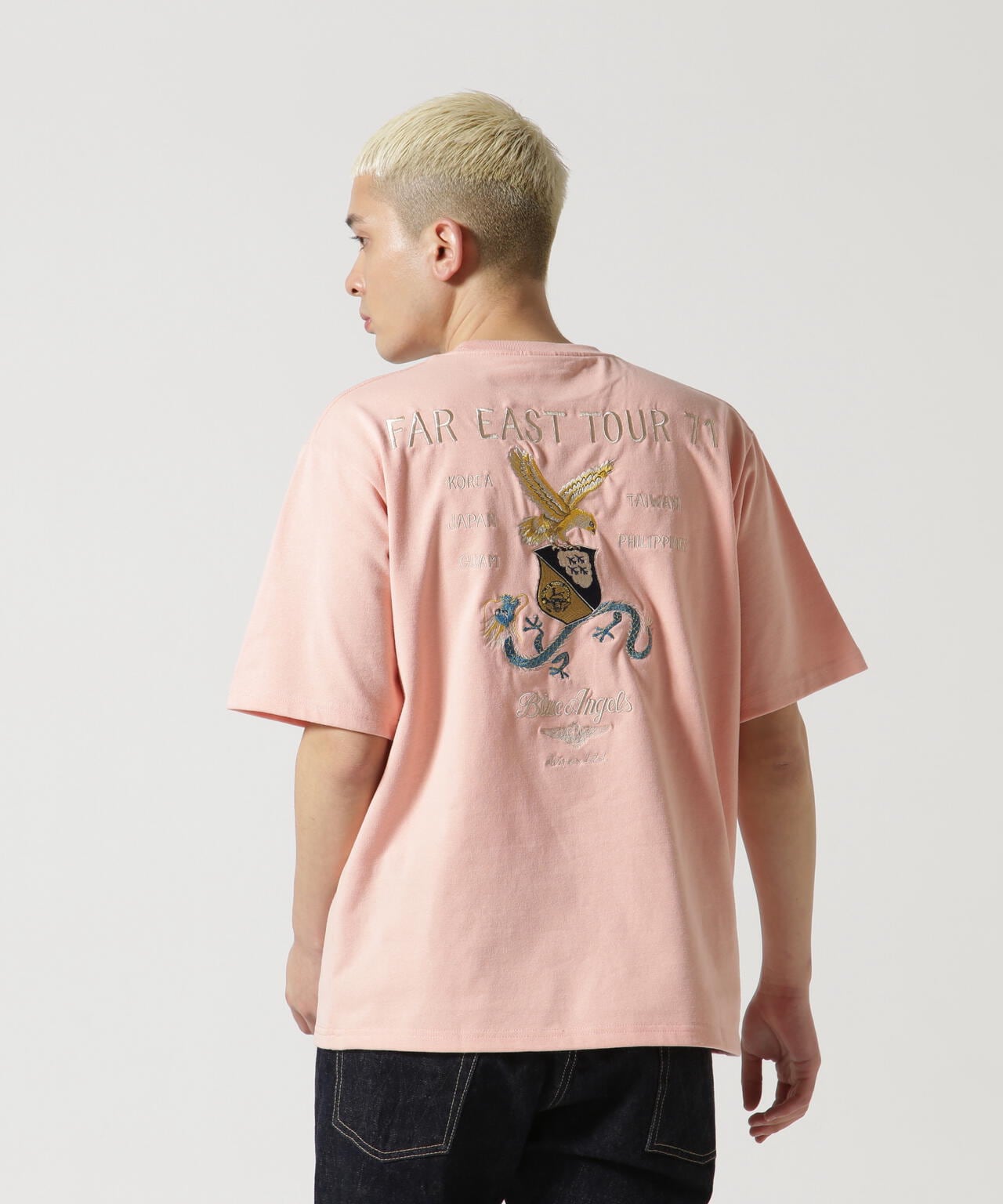 SUKA EMBROIDERY SHORTSLEEVE T-SHIRT / スカ エンブロイダリーT