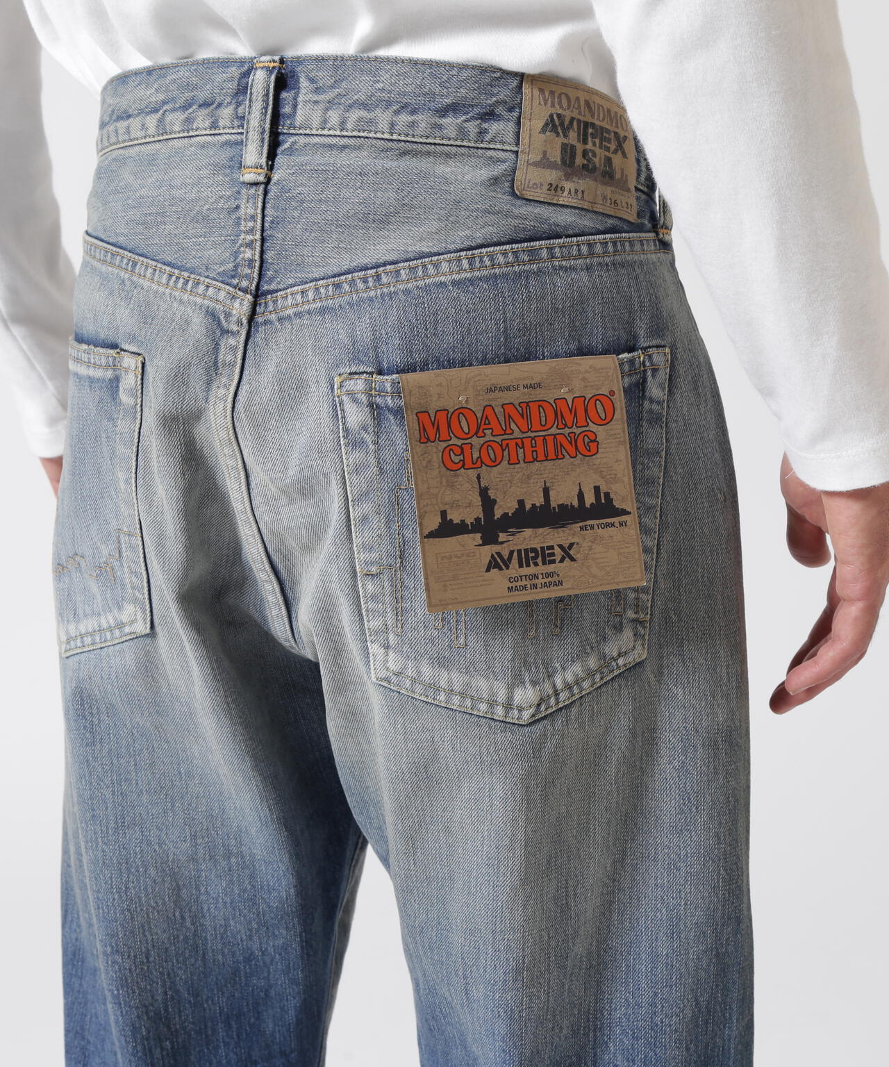 AVIREX × MOANDMOCLOTHING/ICON DENIM PANTS