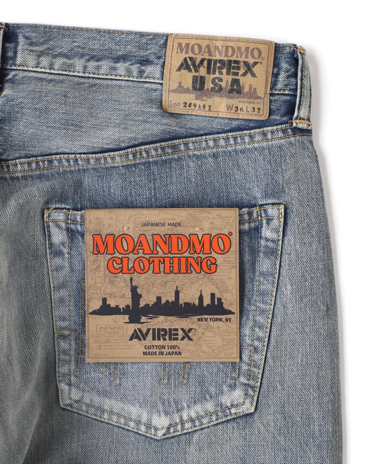 AVIREX × MOANDMOCLOTHING/ICON DENIM PANTS