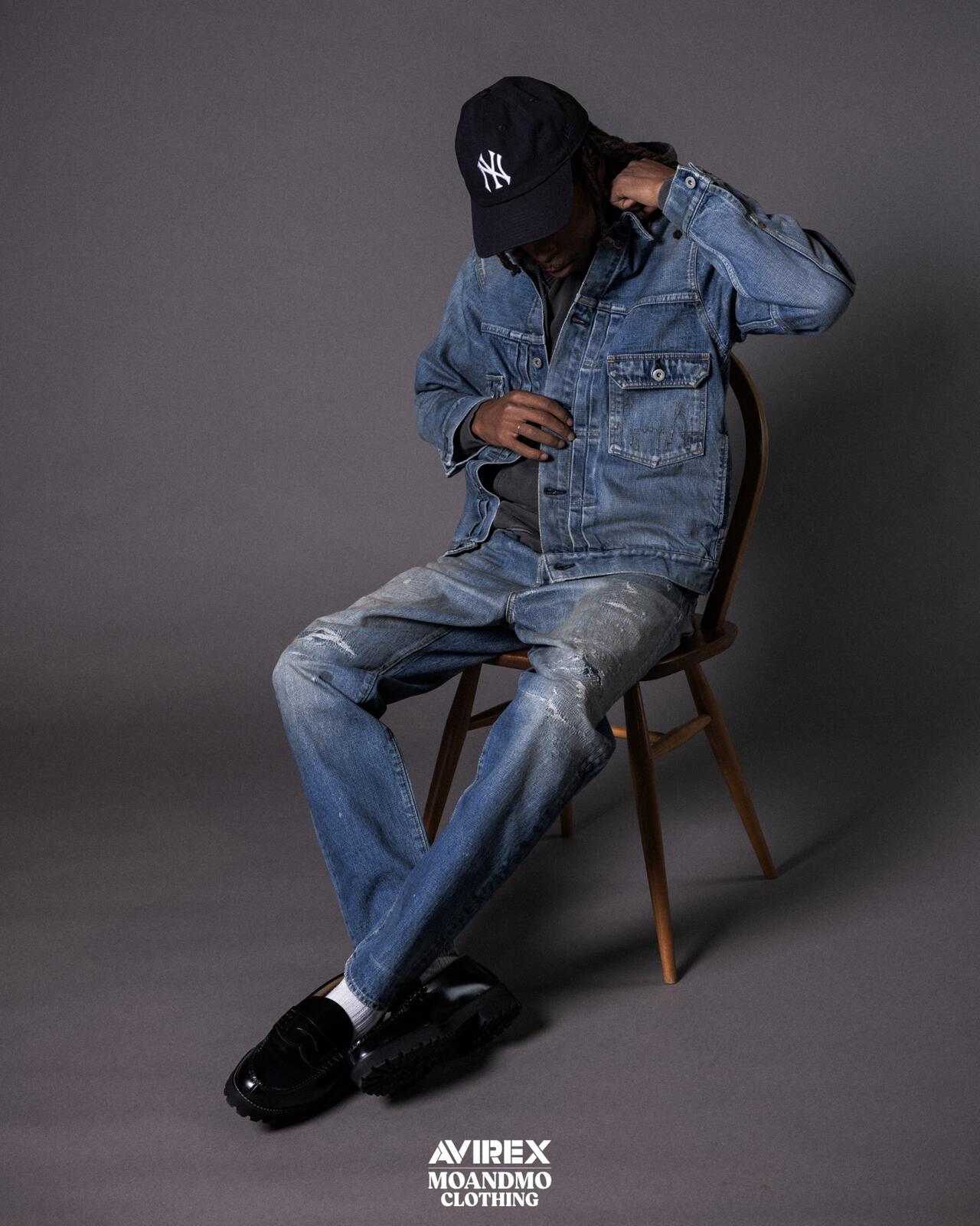 AVIREX × MOANDMOCLOTHING/ICON DENIM PANTS