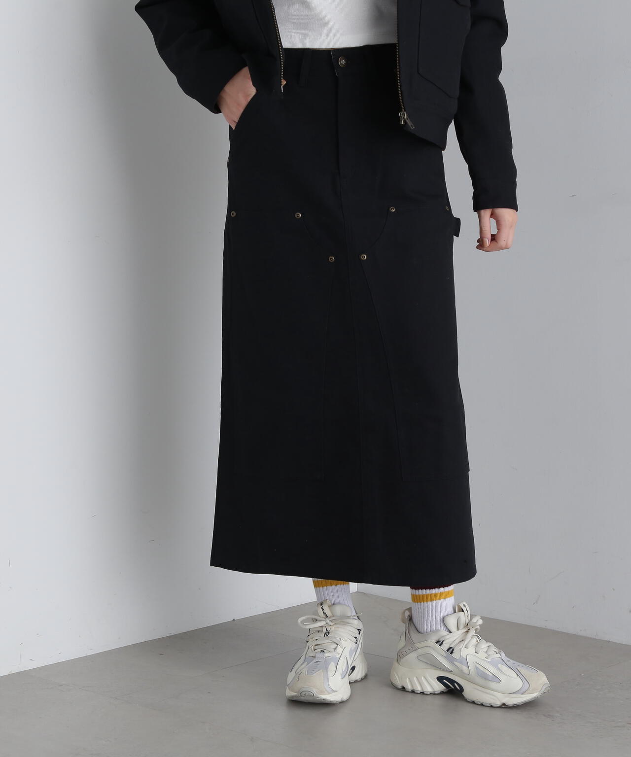 《AVIREX × UNIVERSAL OVERALL》 DOUBLE KNEE PAINTER SKIRT / ダブルニー ペインター