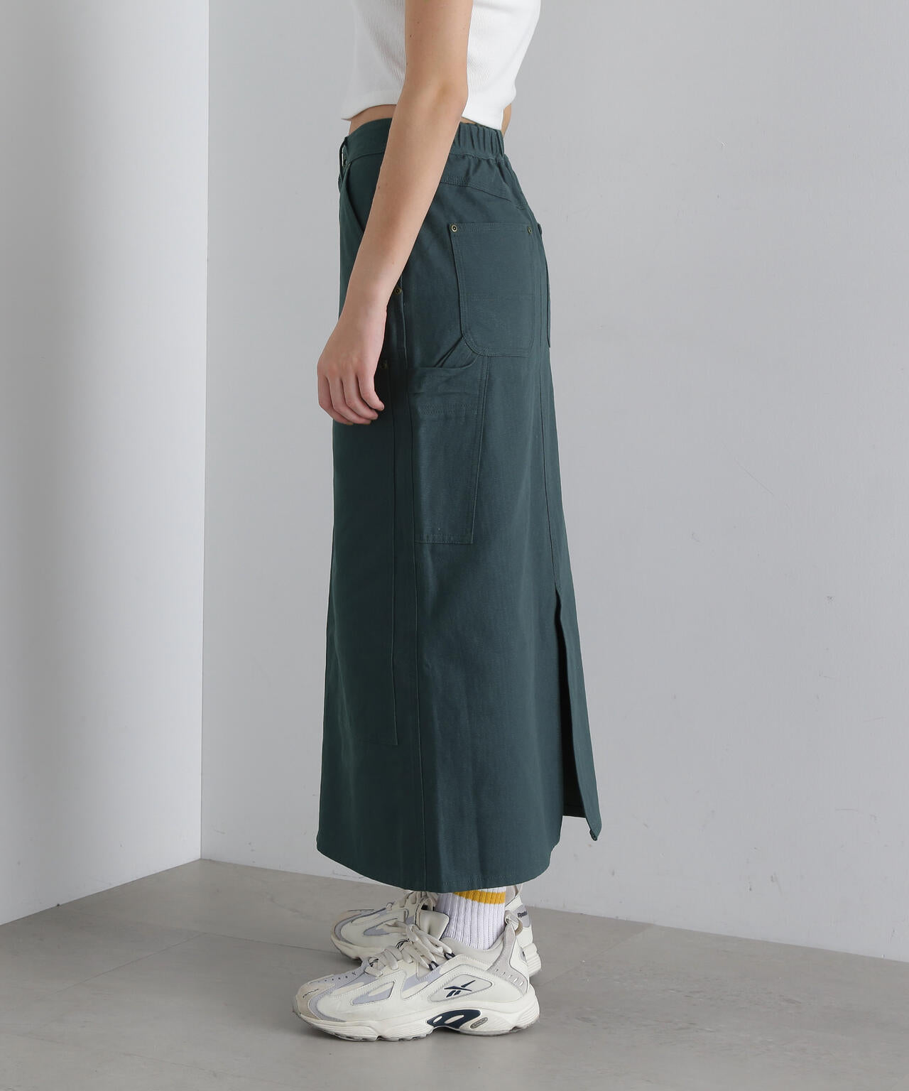 《AVIREX × UNIVERSAL OVERALL》 DOUBLE KNEE PAINTER SKIRT / ダブルニー ペインター