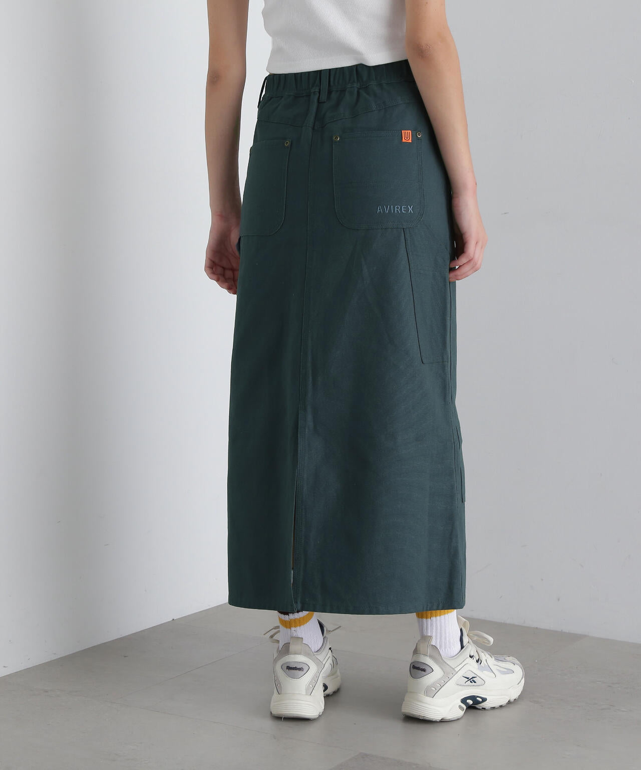 《AVIREX × UNIVERSAL OVERALL》 DOUBLE KNEE PAINTER SKIRT / ダブルニー ペインター