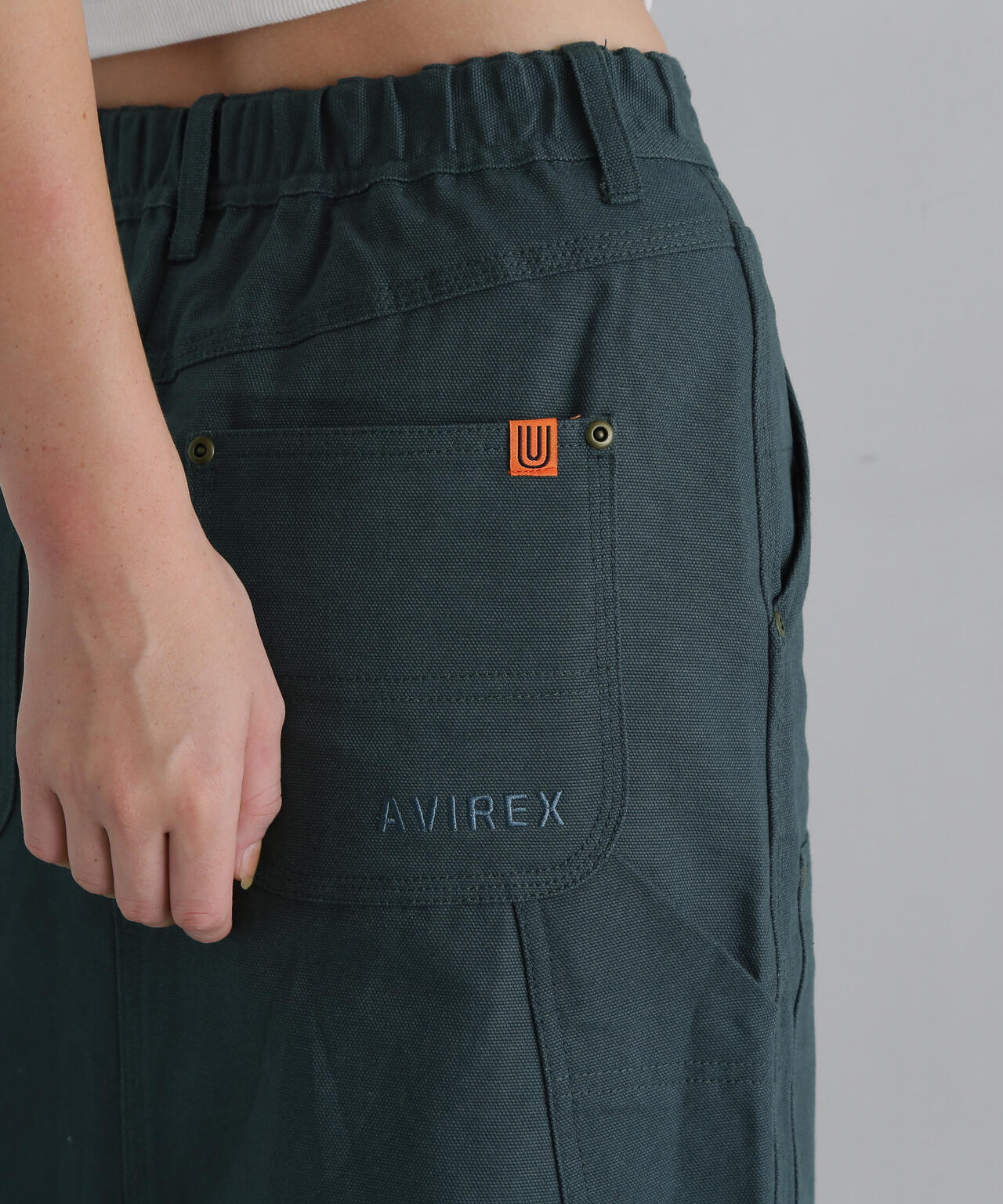 《AVIREX × UNIVERSAL OVERALL》 DOUBLE KNEE PAINTER SKIRT / ダブルニー ペインター