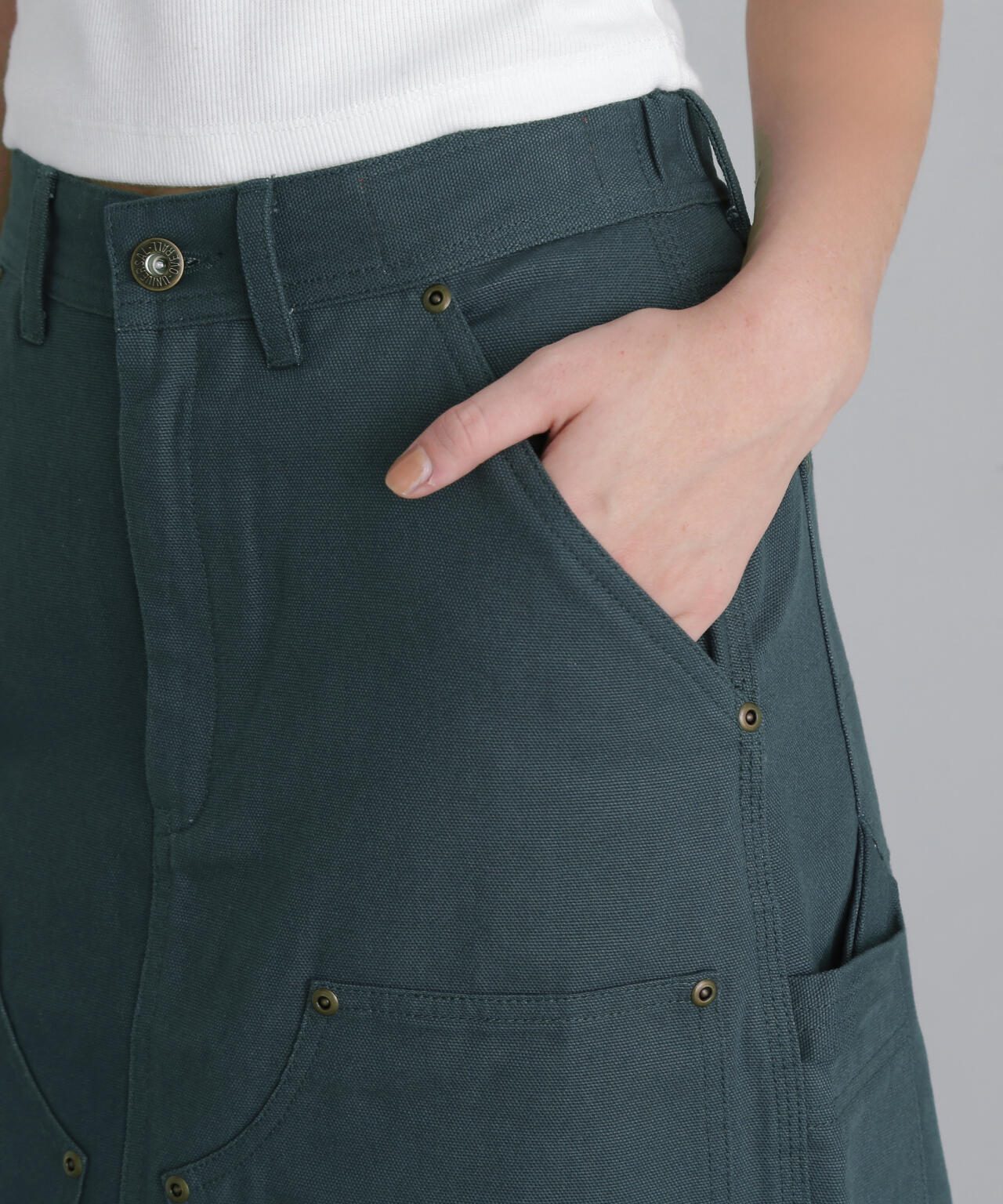 《AVIREX × UNIVERSAL OVERALL》 DOUBLE KNEE PAINTER SKIRT / ダブルニー ペインター