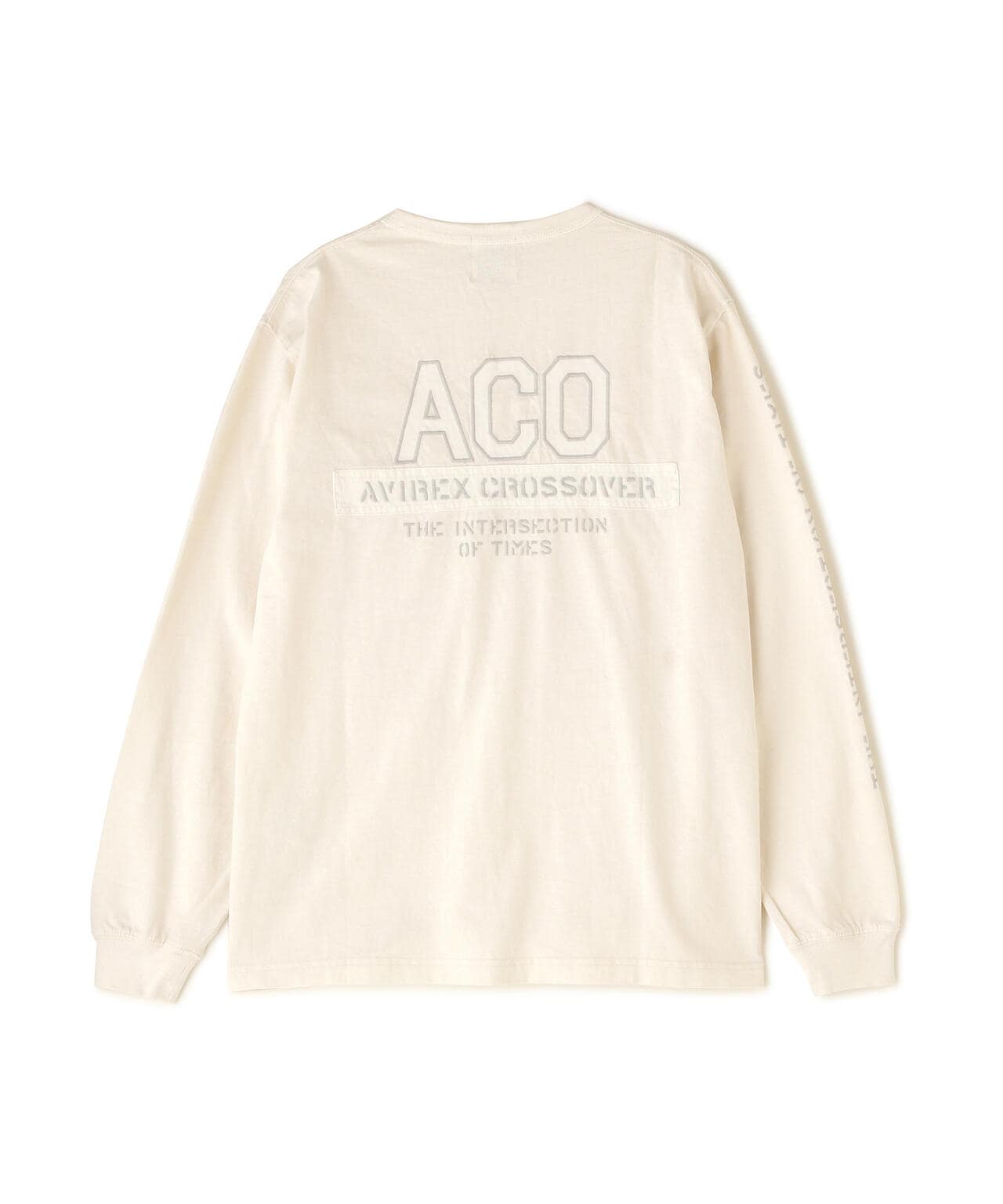 《CROSSOVER》FADED WASH LONGSLEEVE T-SHIRT / フェイデッド ウォッシュ 長袖Tシャツ