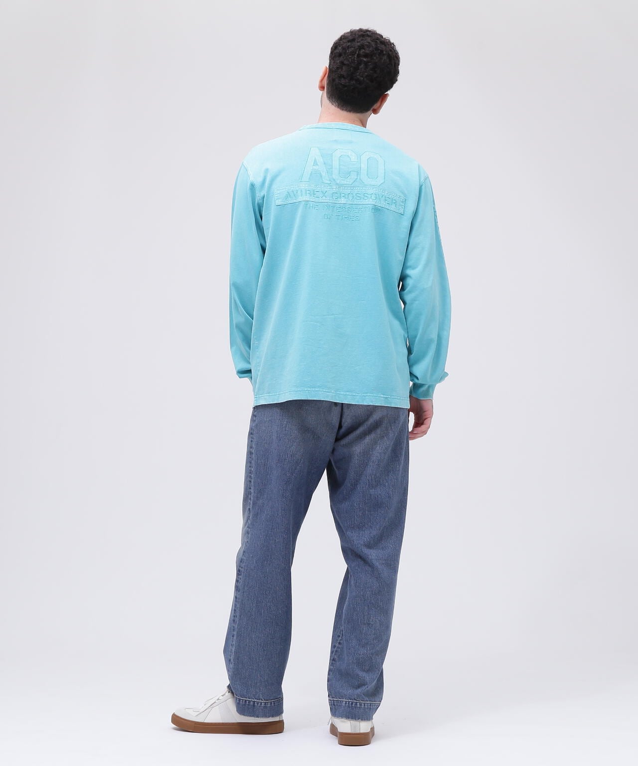 《CROSSOVER》FADED WASH LONGSLEEVE T-SHIRT / フェイデッド ウォッシュ 長袖Tシャツ