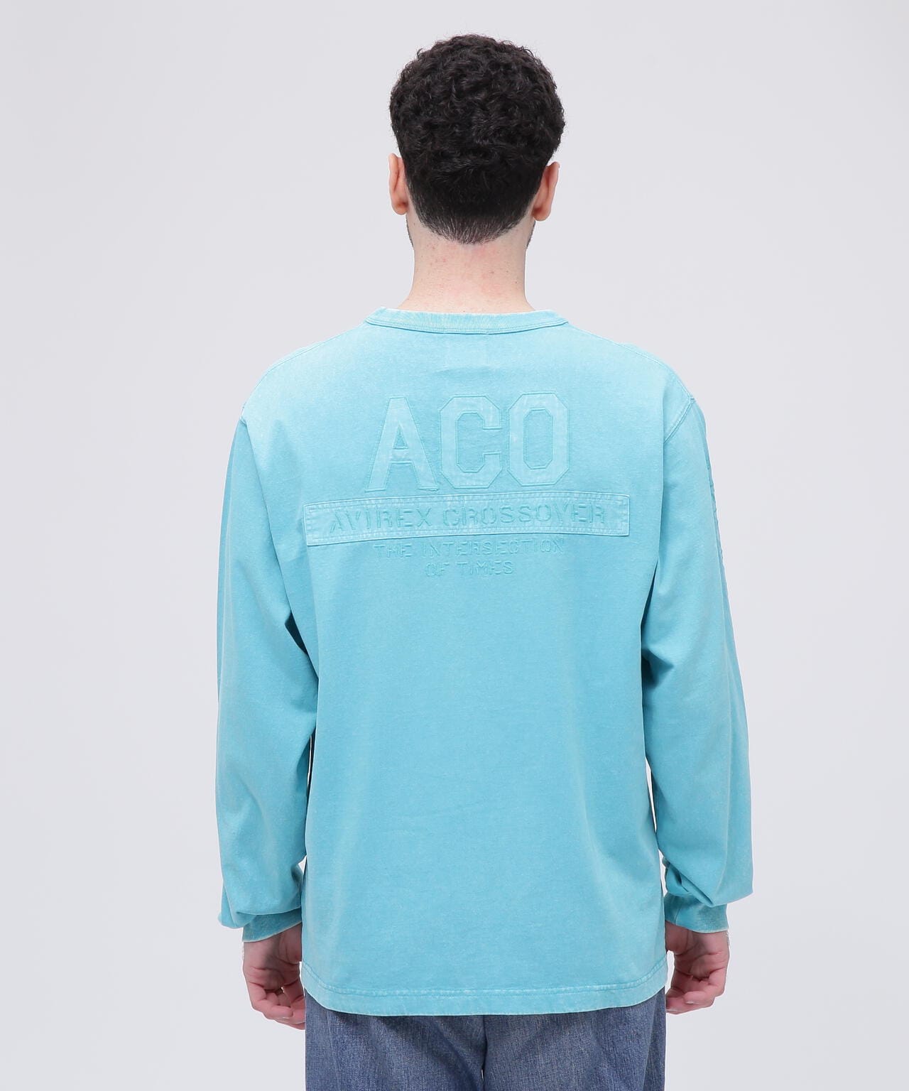 《CROSSOVER》FADED WASH LONGSLEEVE T-SHIRT / フェイデッド ウォッシュ 長袖Tシャツ