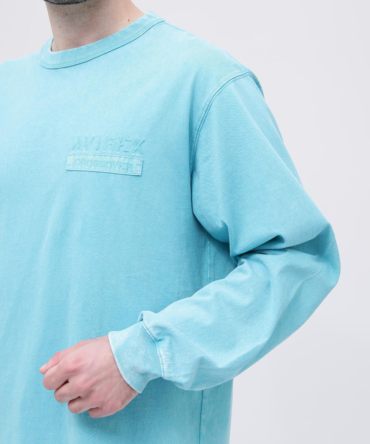 《CROSSOVER》FADED WASH LONGSLEEVE T-SHIRT / フェイデッド ウォッシュ 長袖Tシャツ