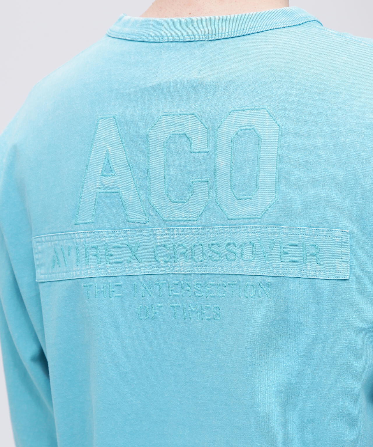《CROSSOVER》FADED WASH LONGSLEEVE T-SHIRT / フェイデッド ウォッシュ 長袖Tシャツ