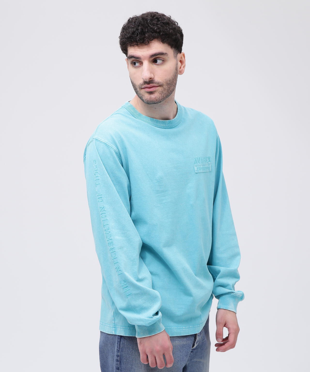 《CROSSOVER》FADED WASH LONGSLEEVE T-SHIRT / フェイデッド ウォッシュ 長袖Tシャツ