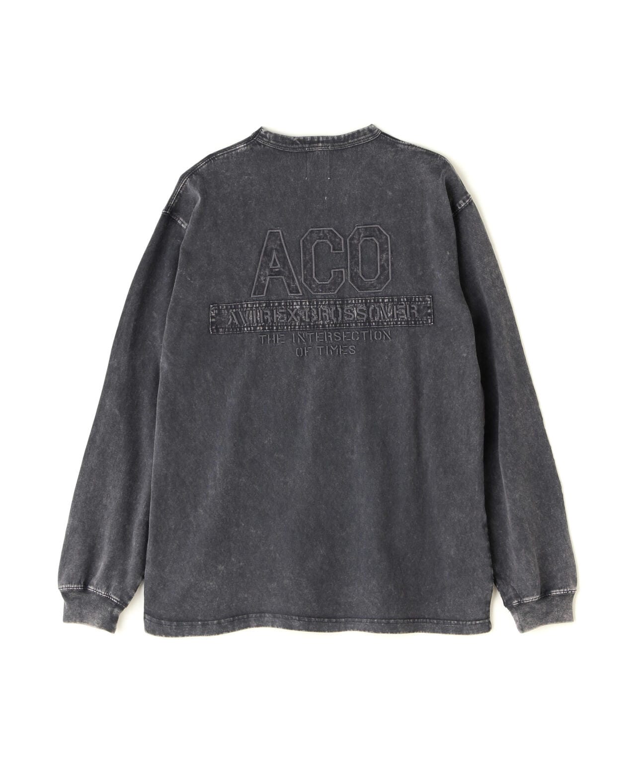 《CROSSOVER》FADED WASH LONGSLEEVE T-SHIRT / フェイデッド ウォッシュ 長袖Tシャツ