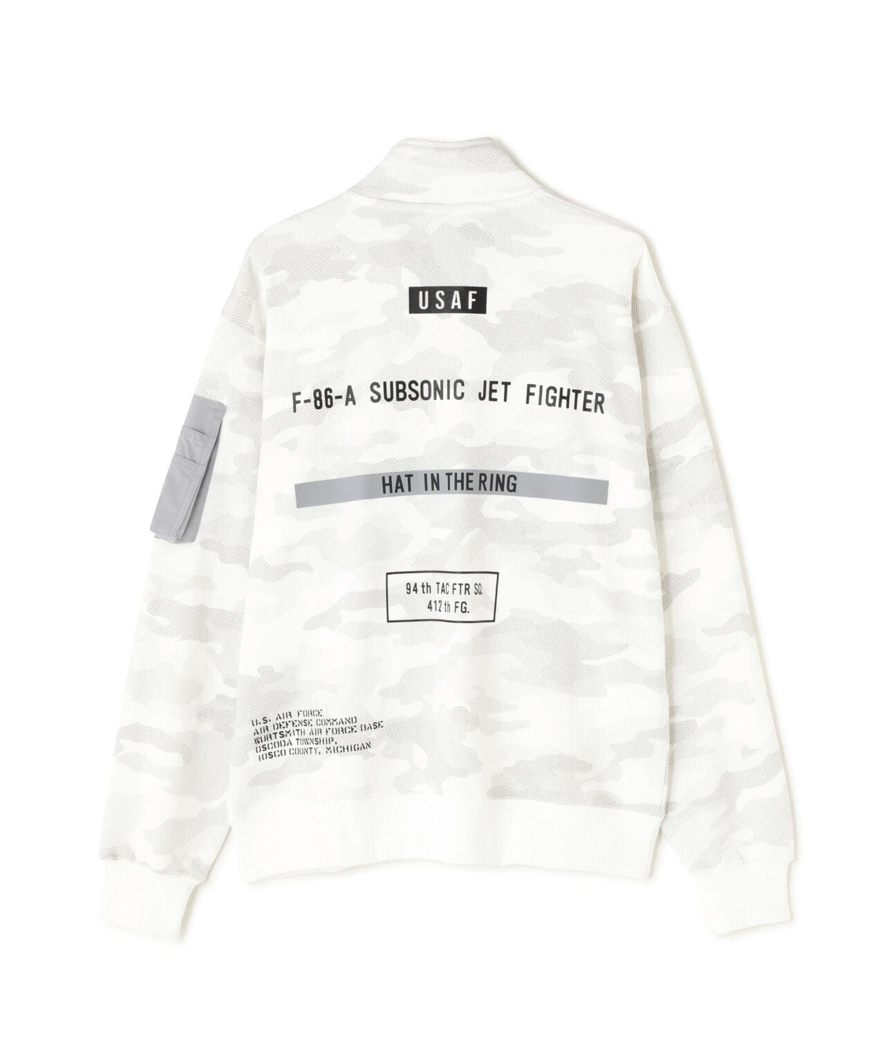 STENCIL STAND ZIP SWEAT "HAT IN THE RING" / ステンシル スタンドジップ "ハット イン ザ リン