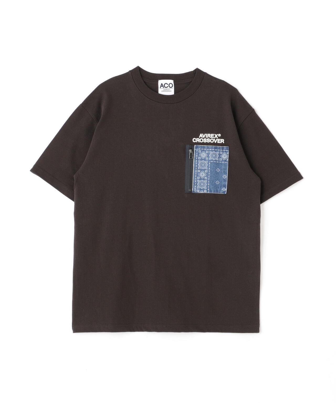 《CROSSOVER》DENIM POCKET T-SHIRT / クロスオーバー デニム ポケット Tシャツ / AVIREX