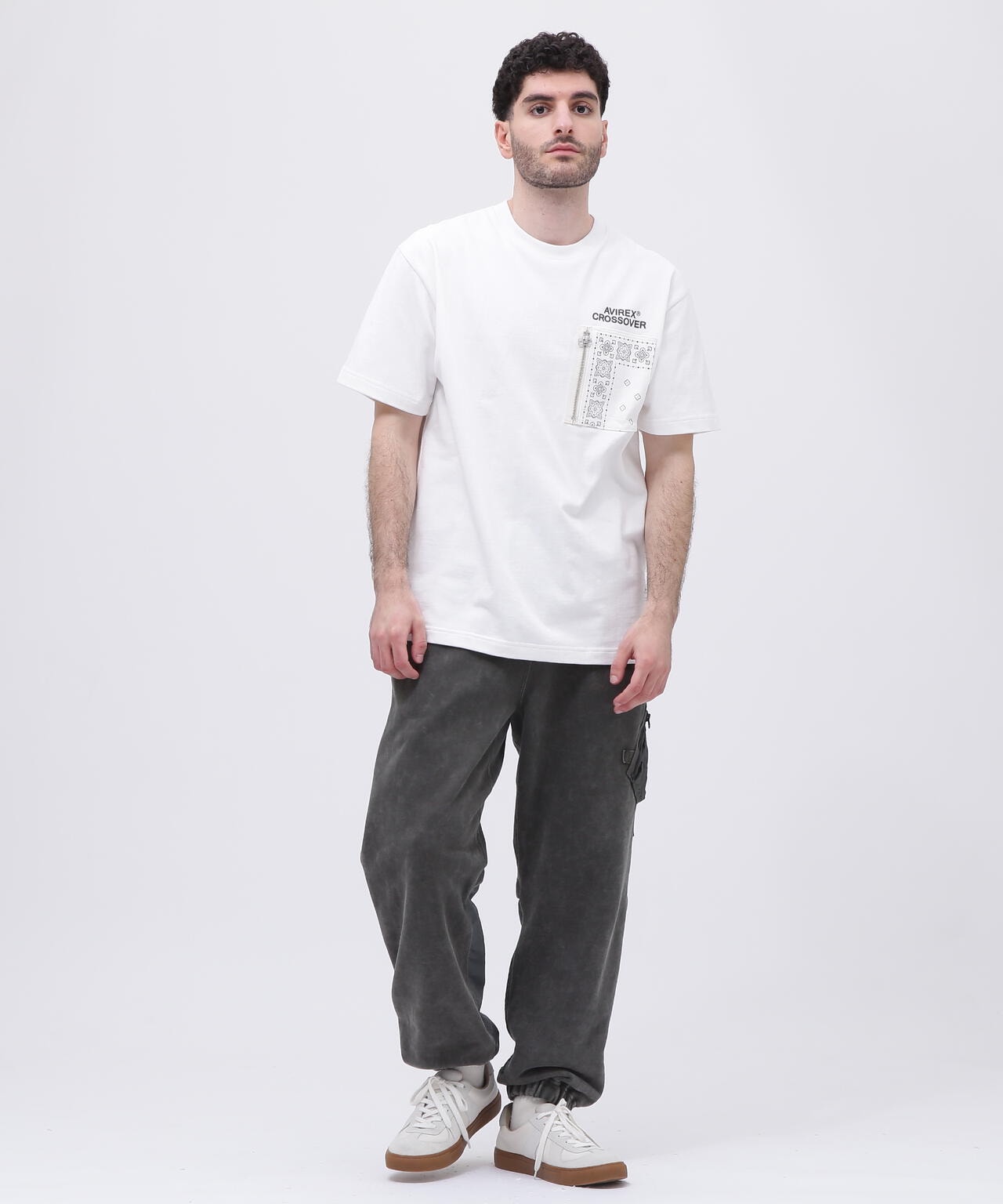 《CROSSOVER》DENIM POCKET T-SHIRT / クロスオーバー デニム ポケット Tシャツ / AVIREX