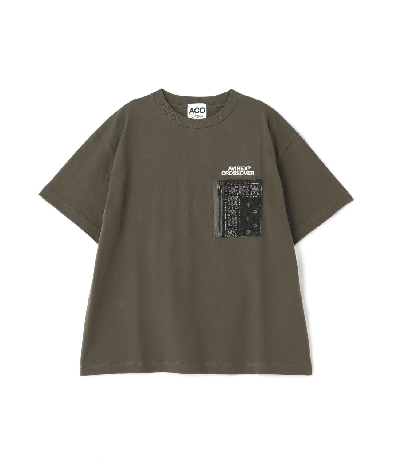 《CROSSOVER》DENIM POCKET T-SHIRT / クロスオーバー デニム ポケット Tシャツ