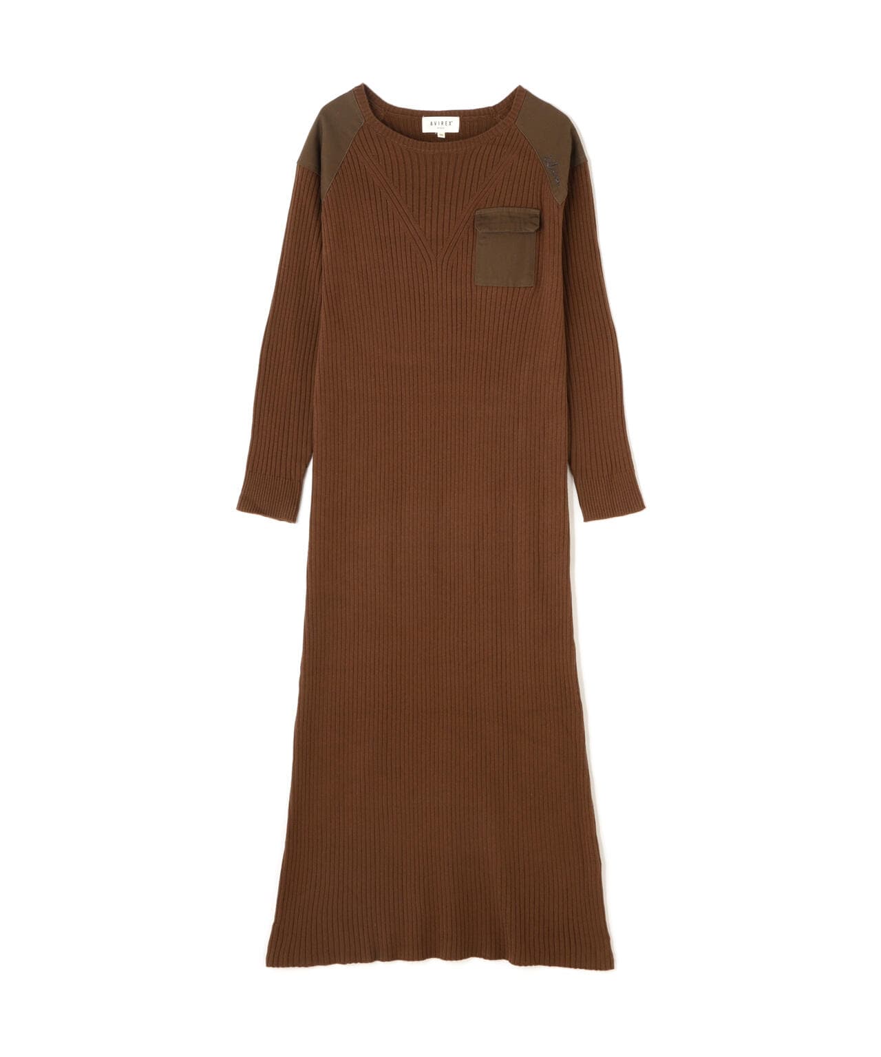 MILITARY RIB KINT ONEPIECE/ミリタリーリブニットワンピース