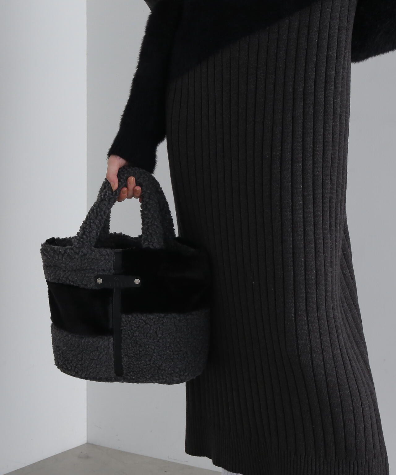 《直営店限定》BOA×FUR MINI TOTE BAG/ボア×ファー ミニトートバッグ