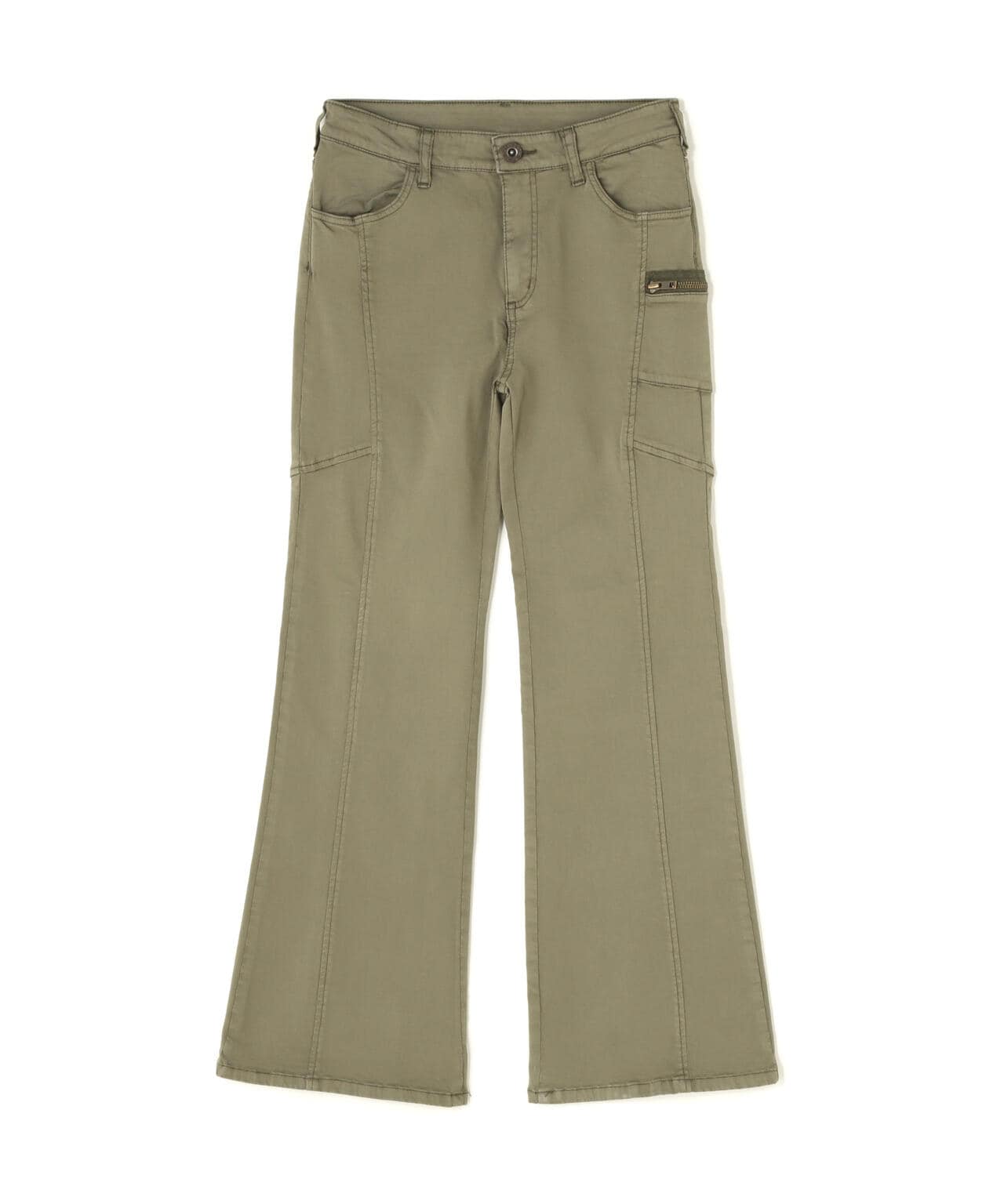 【直営店限定】SATIN FLARE STRECH PANTS/サテンフレアストレッチパンツ