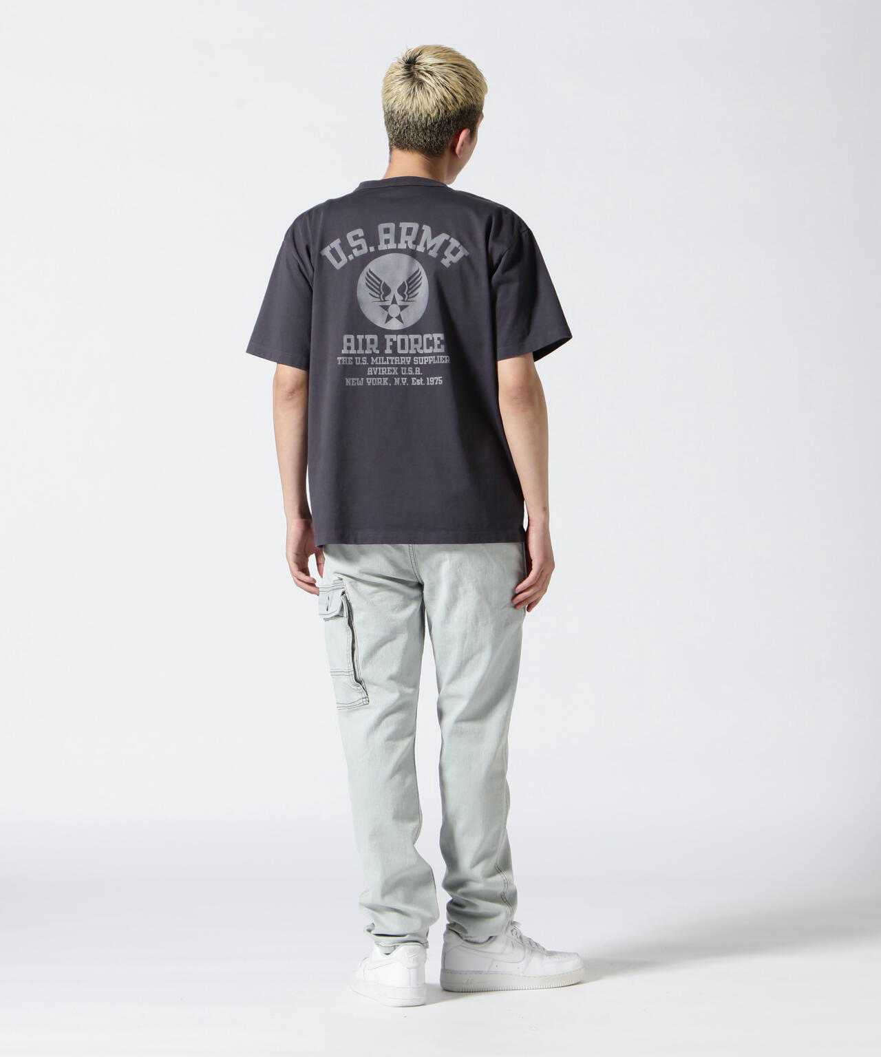 《直営店限定》STRETCH DENIM POCKET PANTS / ストレッチ デニム ポケット パンツ / AVIREX