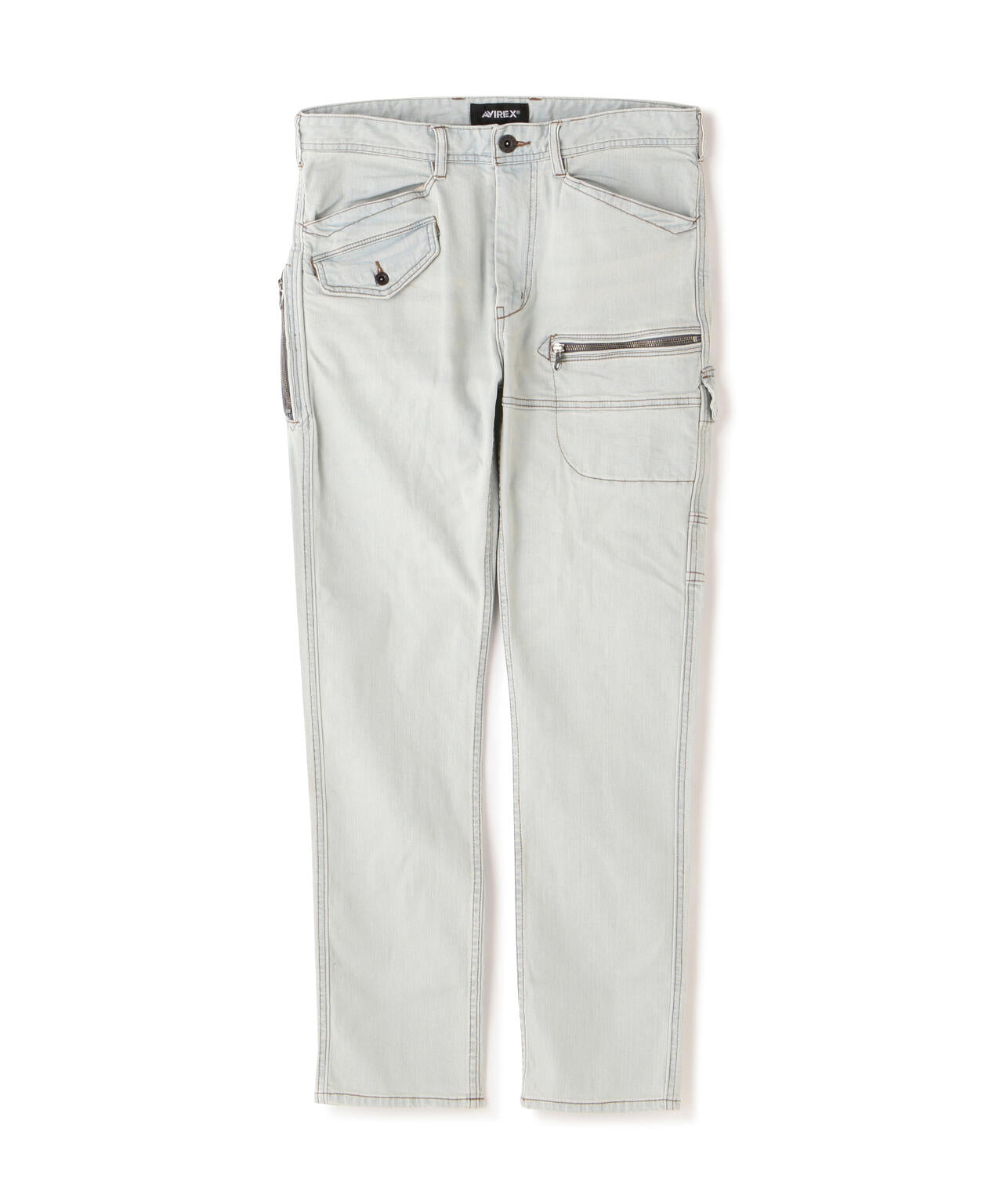 《直営店限定》STRETCH DENIM POCKET PANTS / ストレッチ デニム ポケット パンツ / AVIREX