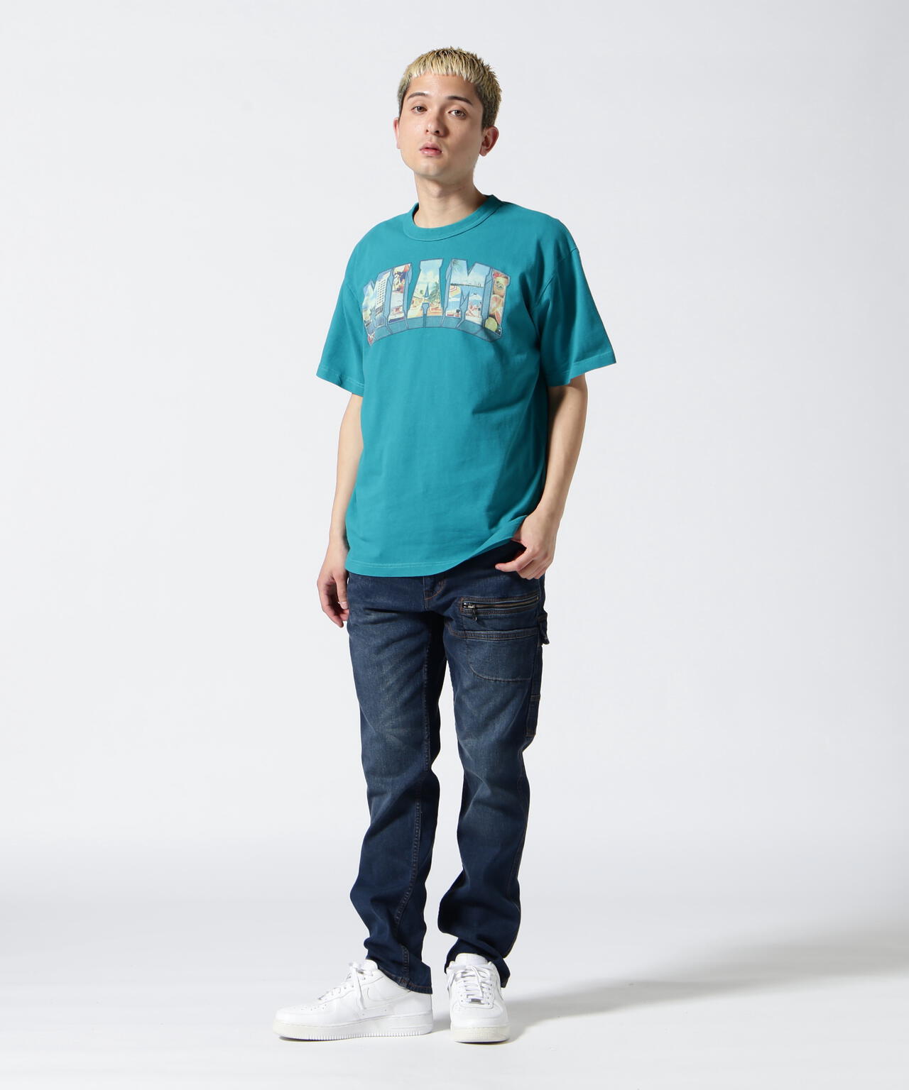 《直営店限定》STRETCH DENIM POCKET PANTS / ストレッチ デニム ポケット パンツ / AVIREX