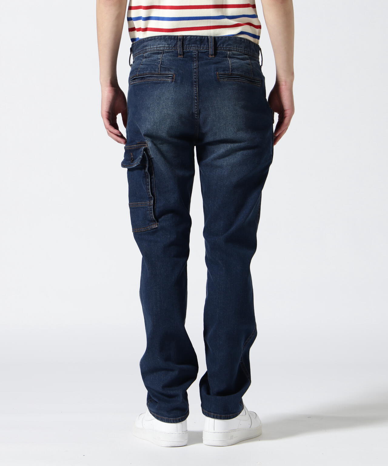 《直営店限定》STRETCH DENIM POCKET PANTS / ストレッチ デニム ポケット パンツ / AVIREX