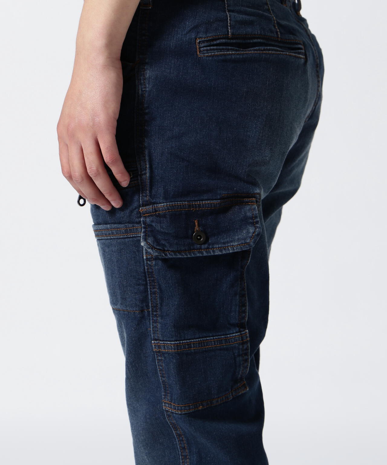 《直営店限定》STRETCH DENIM POCKET PANTS / ストレッチ デニム ポケット パンツ / AVIREX