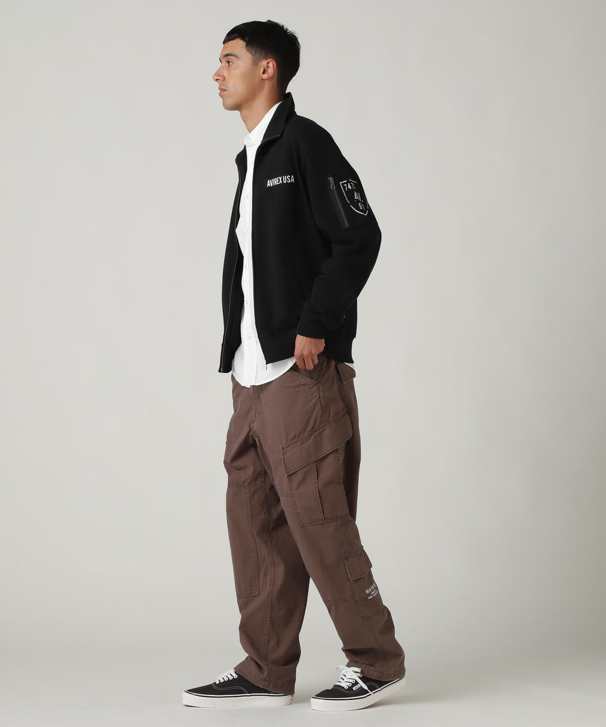 FATIGUE STAND ZIPUP SWEAT / ファティーグ ジップアップ スウェット / AVIREX / アヴィレックス