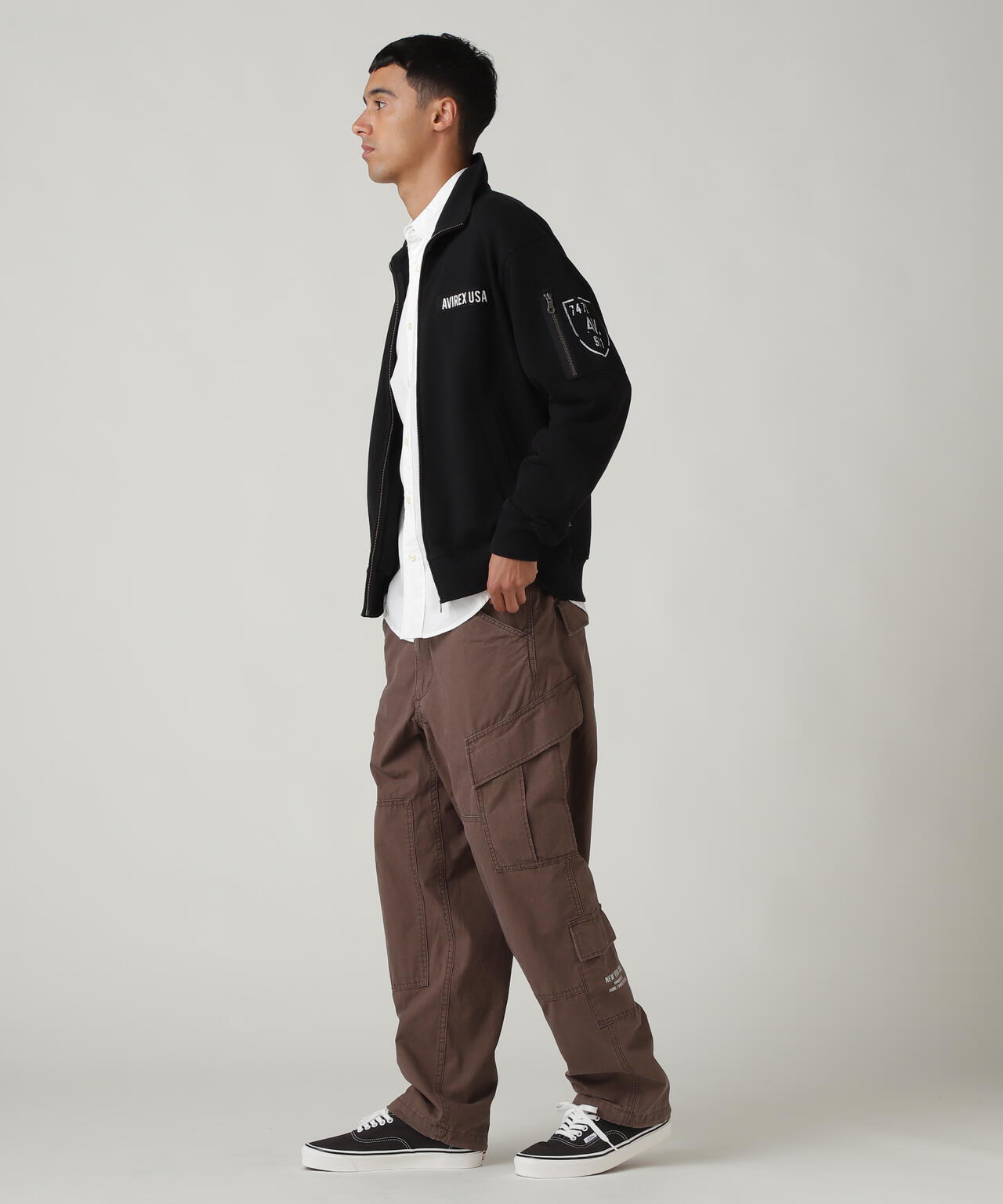 FATIGUE STAND ZIPUP SWEAT / ファティーグ ジップアップ スウェット / AVIREX / アヴィレックス