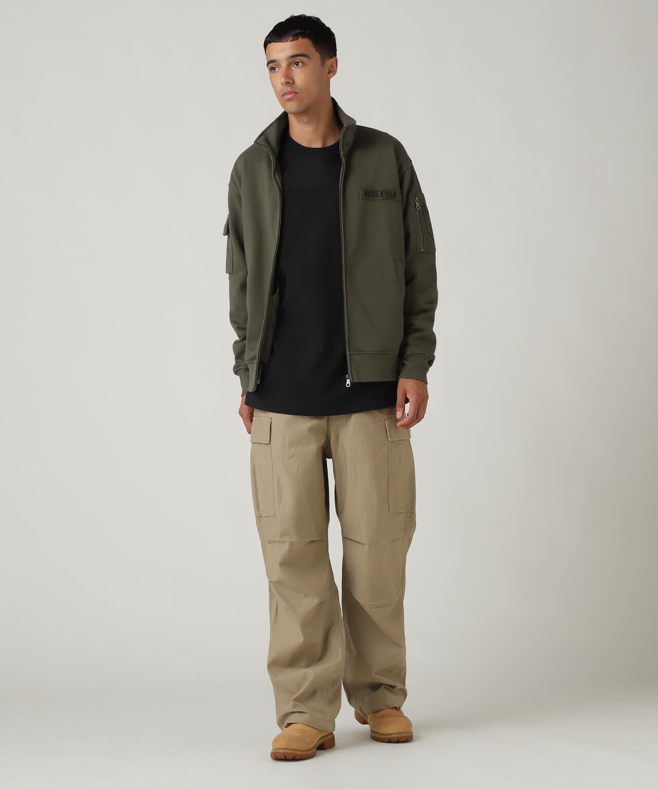 FATIGUE STAND ZIPUP SWEAT / ファティーグ ジップアップ スウェット / AVIREX / アヴィレックス