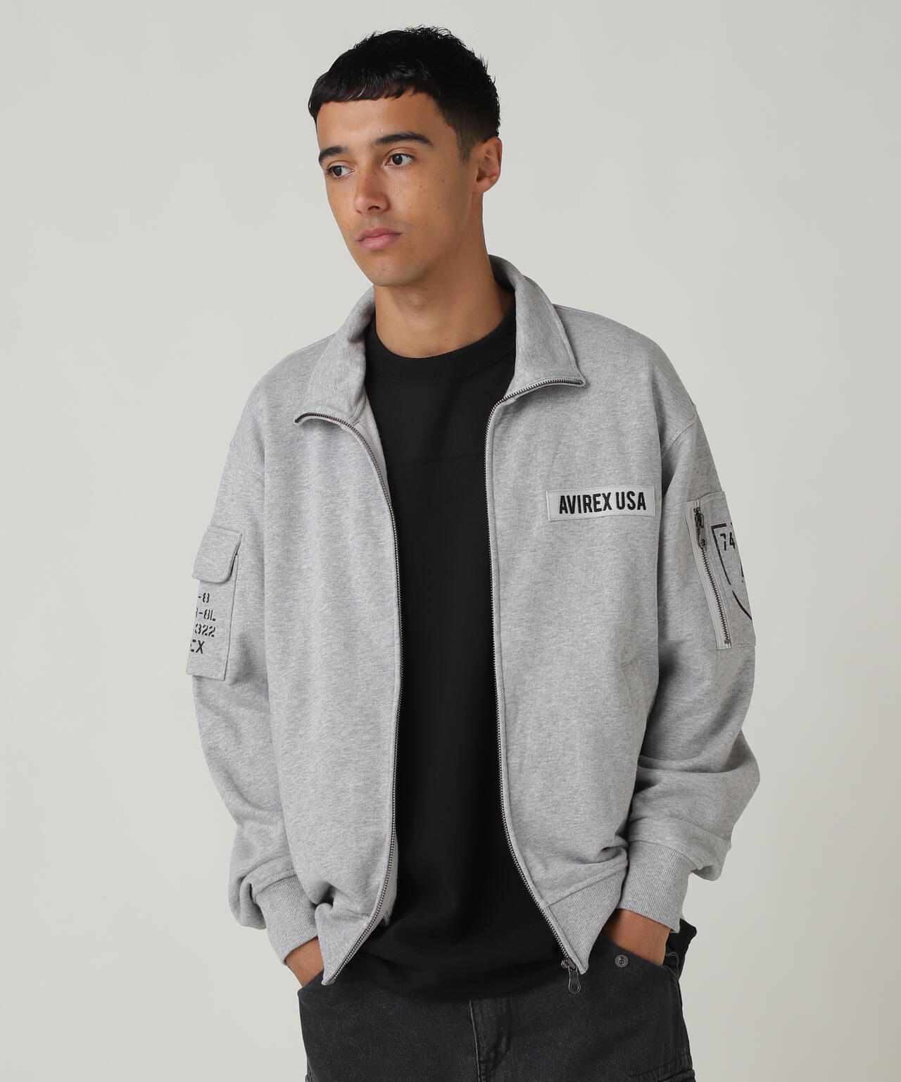 FATIGUE STAND ZIPUP SWEAT / ファティーグ ジップアップ スウェット / AVIREX / アヴィレックス