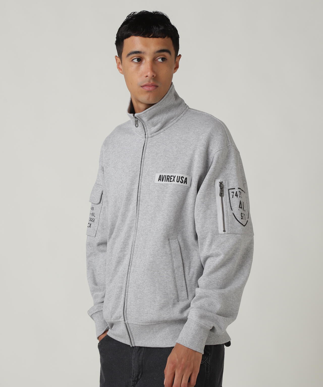FATIGUE STAND ZIPUP SWEAT / ファティーグ ジップアップ スウェット / AVIREX / アヴィレックス
