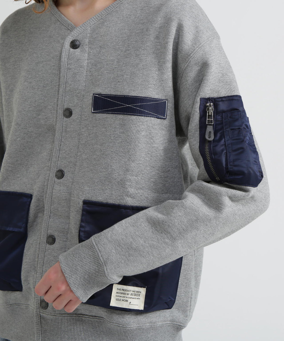 《WEB&DEPOT限定》TACTICAL CARDIGAN / タクティカル カーディガン / AVIREX / アヴィレックス
