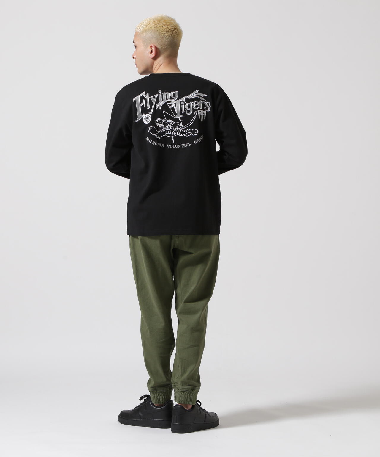 《WEB&DEPOT限定》MILITARY MOTIF LONG SLEEVE T-SHIRT / ミリタリーモチーフ 長袖 Tシャツ