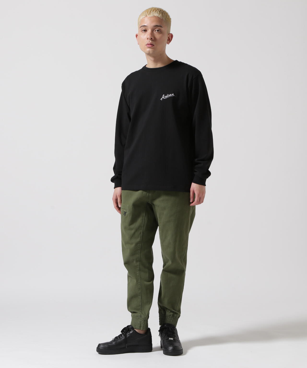 《WEB&DEPOT限定》MILITARY MOTIF LONG SLEEVE T-SHIRT / ミリタリーモチーフ 長袖 Tシャツ